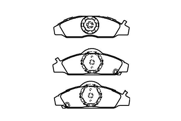 KAVO PARTS Комплект тормозных колодок, дисковый тормоз BP-7505